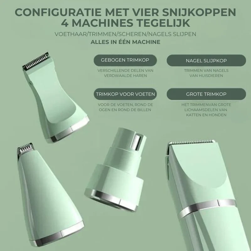 4-in-1 Tierpflege-Trimmer