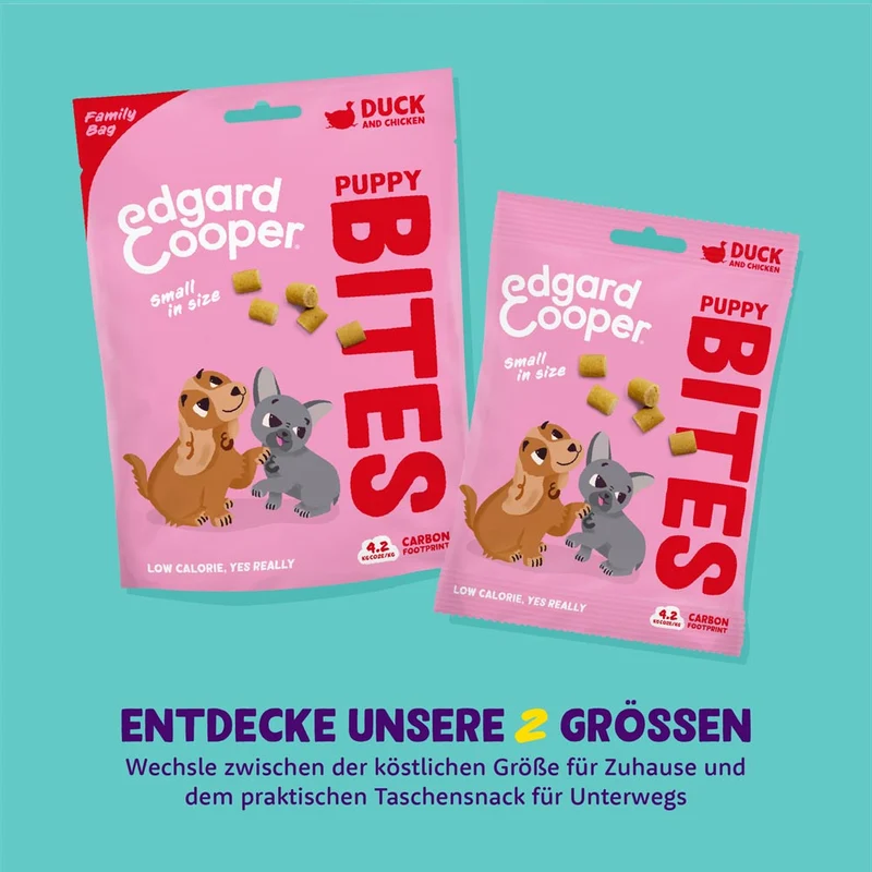 Hundeleckerli Top Dog, Small Bites Ente & Huhn - Welpe