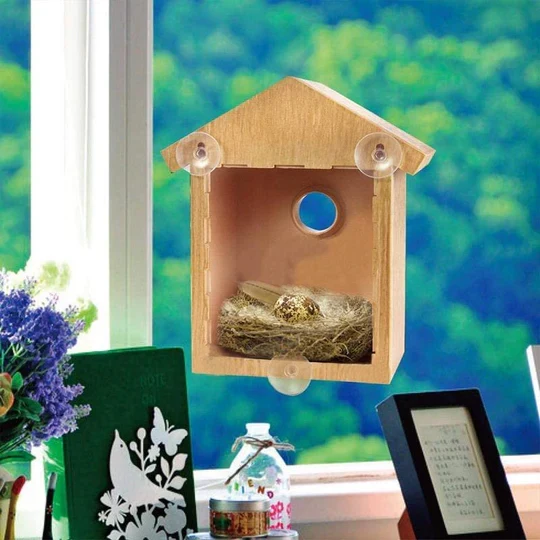 Fenster-Vogelhaus Mit Saugnäpfen