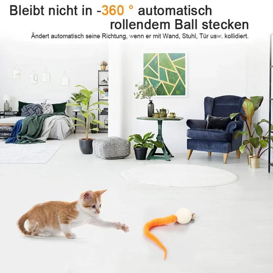 Interaktives Katzenspielzeug Mit Glocke Und Wackelschwanz