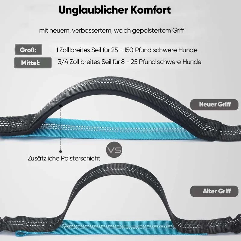 Freihändige Hundeleine mit Bauchtasche