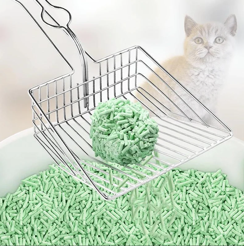 Katzenstreu-Schaufel aus Edelstahl