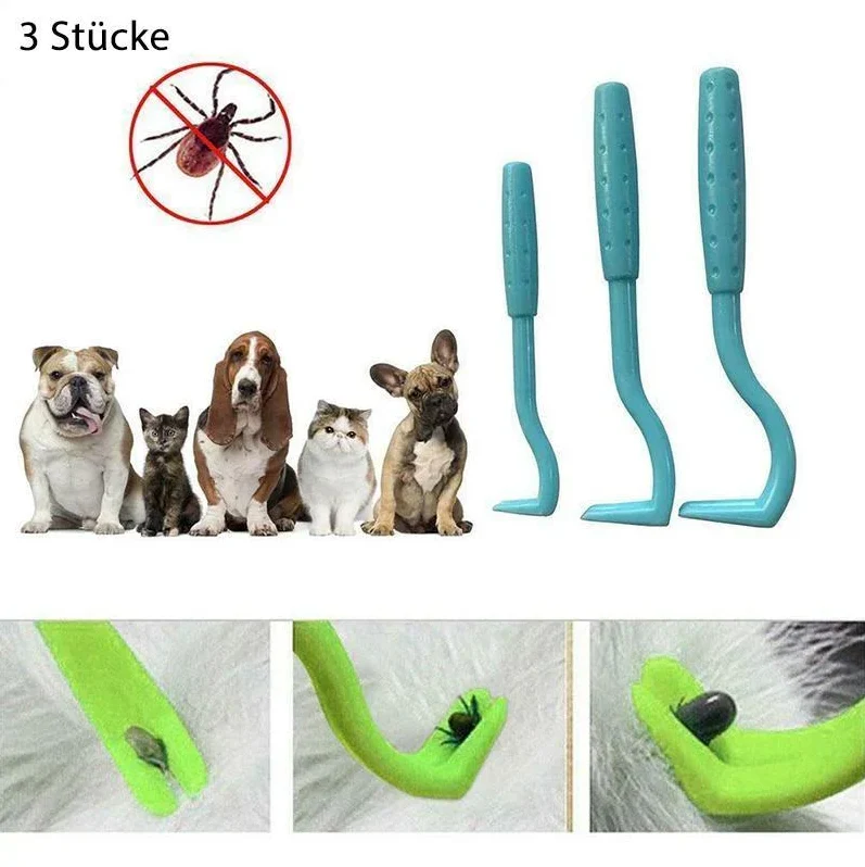 Haustier-Zeckenhaken Set (3 Stück)