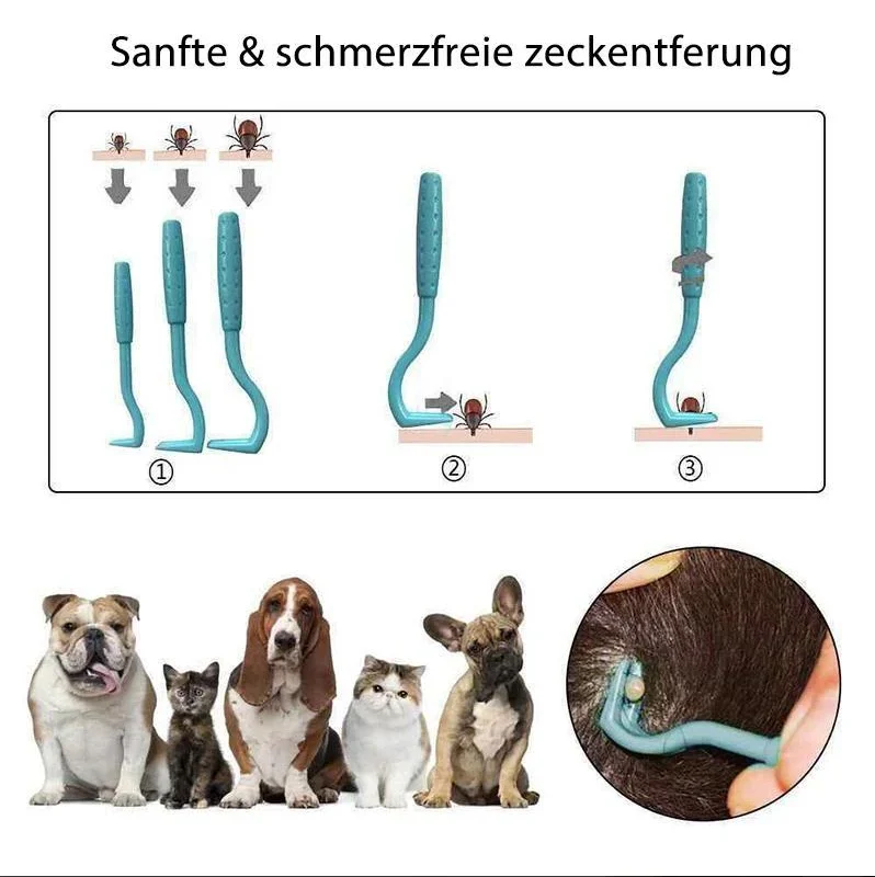 Haustier-Zeckenhaken Set (3 Stück)