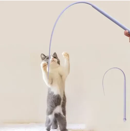 2er Set -- Flexibler Spielstab für Katzen – Interaktives Spielvergnügen