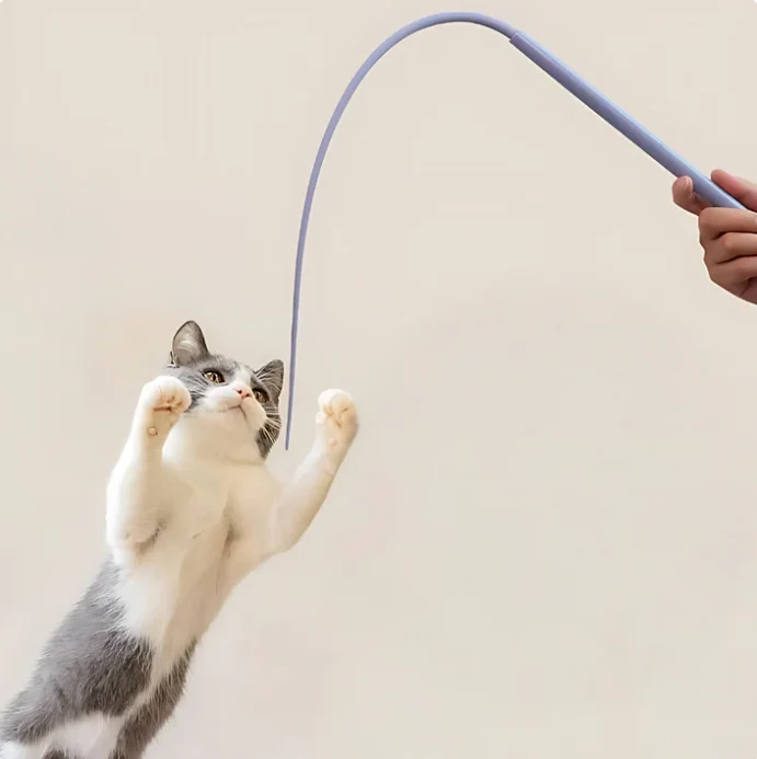 2er Set -- Flexibler Spielstab für Katzen – Interaktives Spielvergnügen
