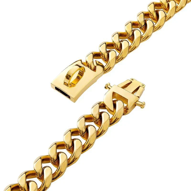 Hundehalsband Goldkette