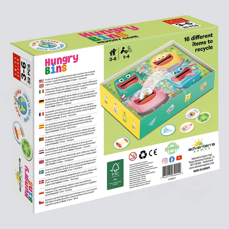 Adventerra Games Hungry Bins - Wir lernen recyceln