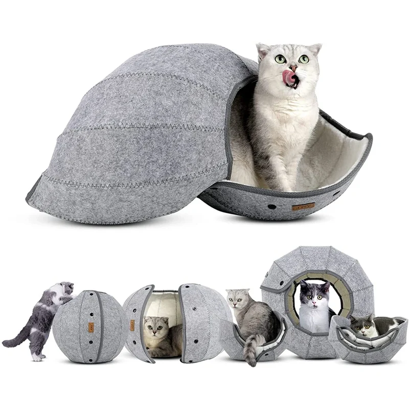 5in1 Katzen Bett Spielzeug Tunnel