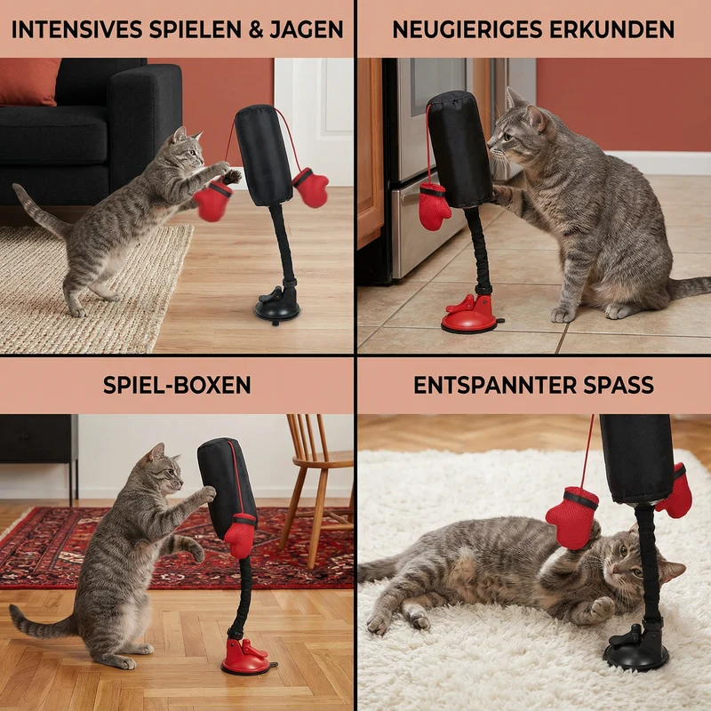 Interaktives Boxsack Katzen Spielzeug