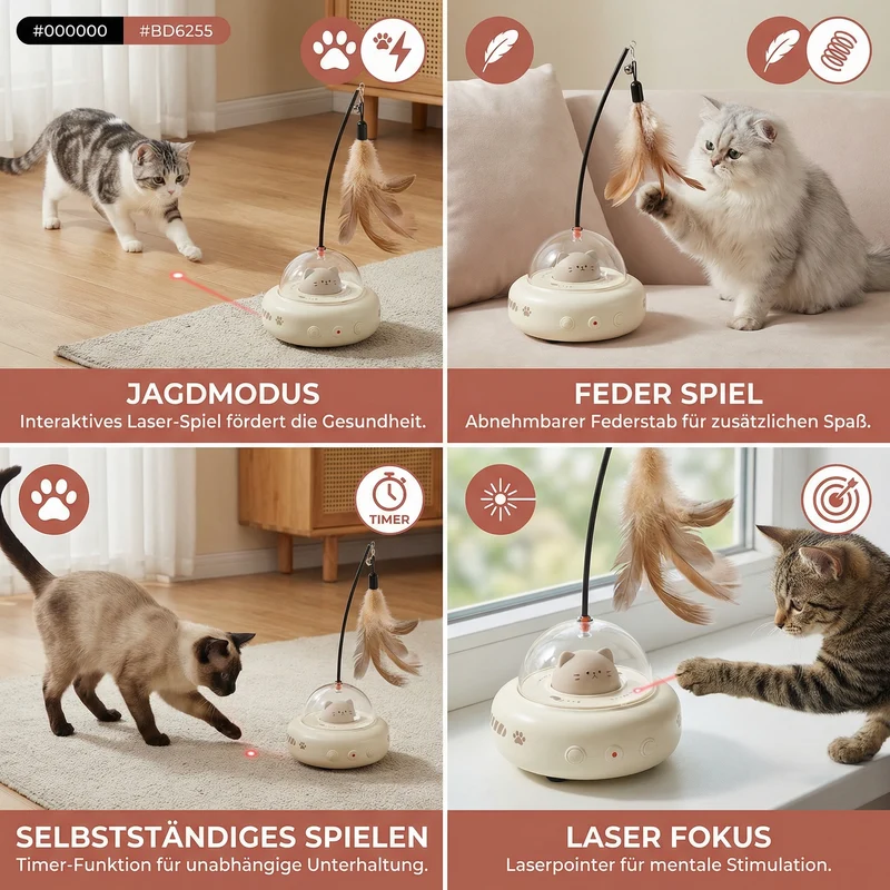 Katzen Ufo Laser Spielzeug