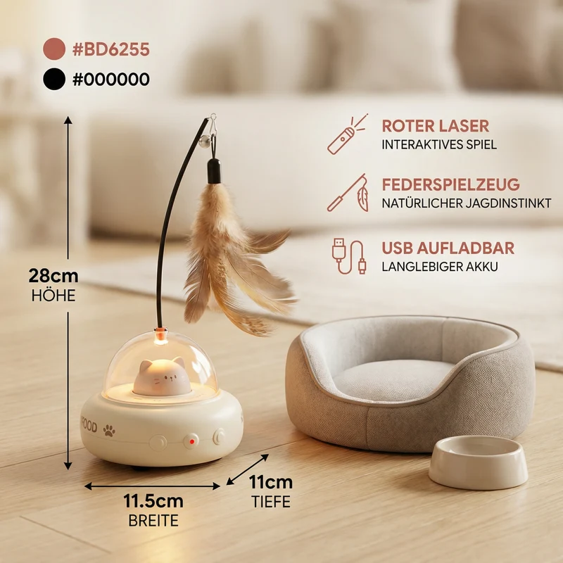 Katzen Ufo Laser Spielzeug