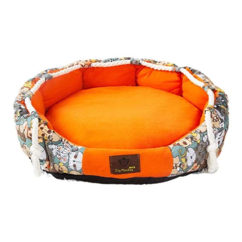 Langlebiges Hundebett mit Taschenfuntion und Kauseil