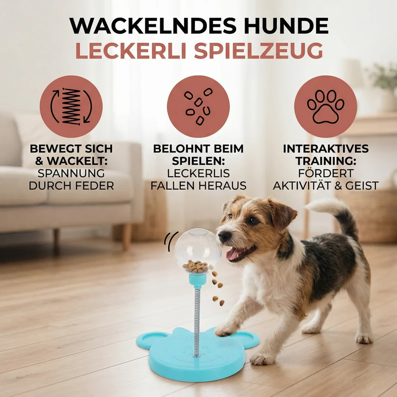 Wackelndes Hunde Leckerli Spielzeug