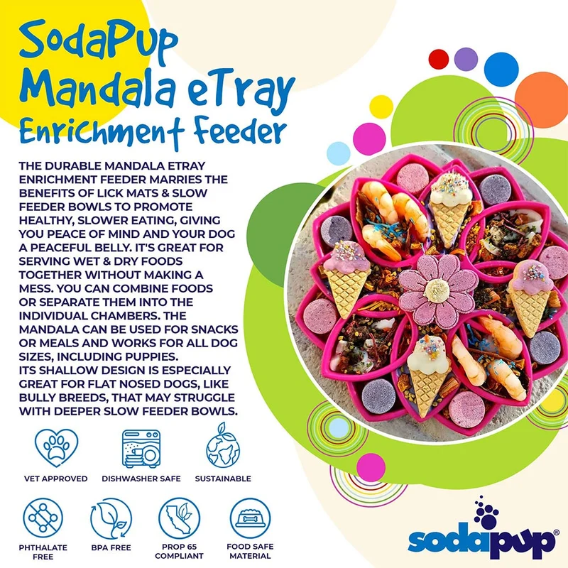 Antischlingnapf Mandala, Pink