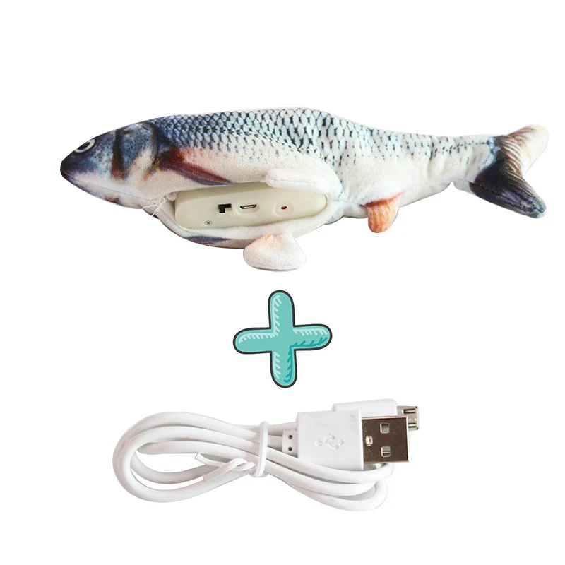 Interaktiver Zappel Fisch Hundespielzeug
