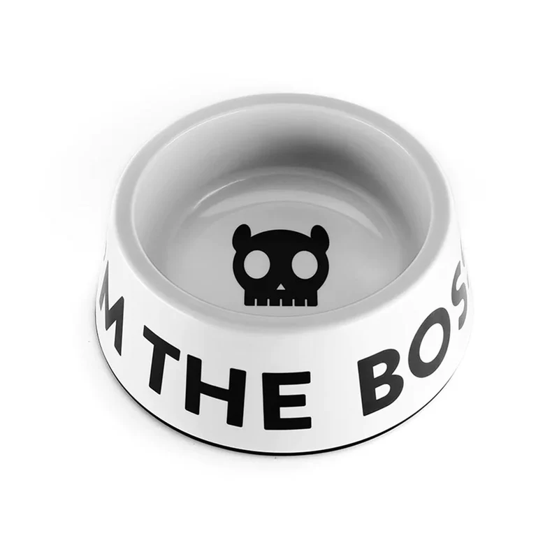 Hundenapf The Boss white