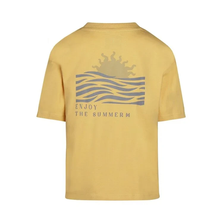 Koko Noko-T-shirt ss loose fit dropped shoulder-Yellow