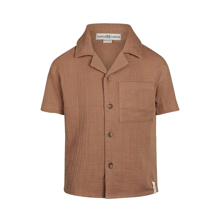 Koko Noko-Blouse ss-Faded brown