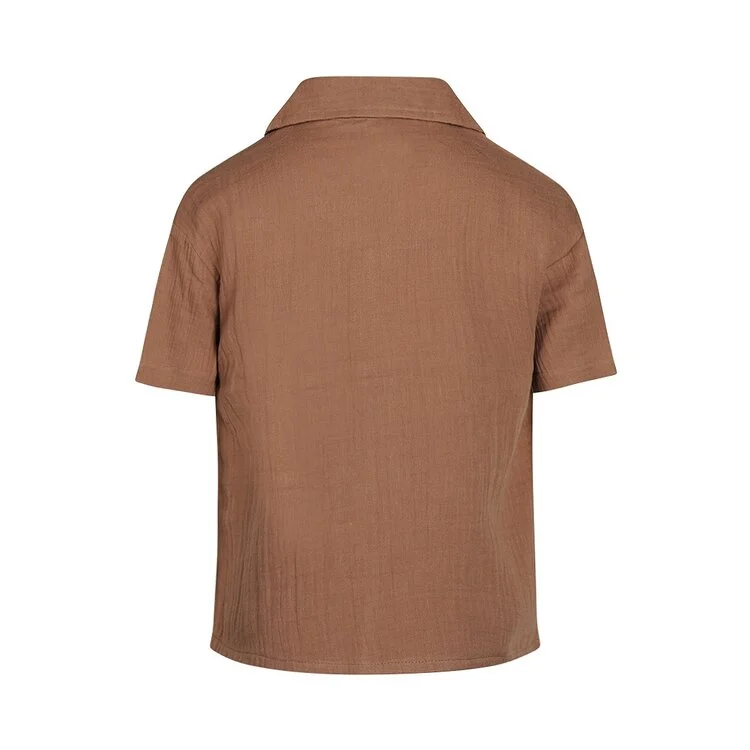 Koko Noko-Blouse ss-Faded brown