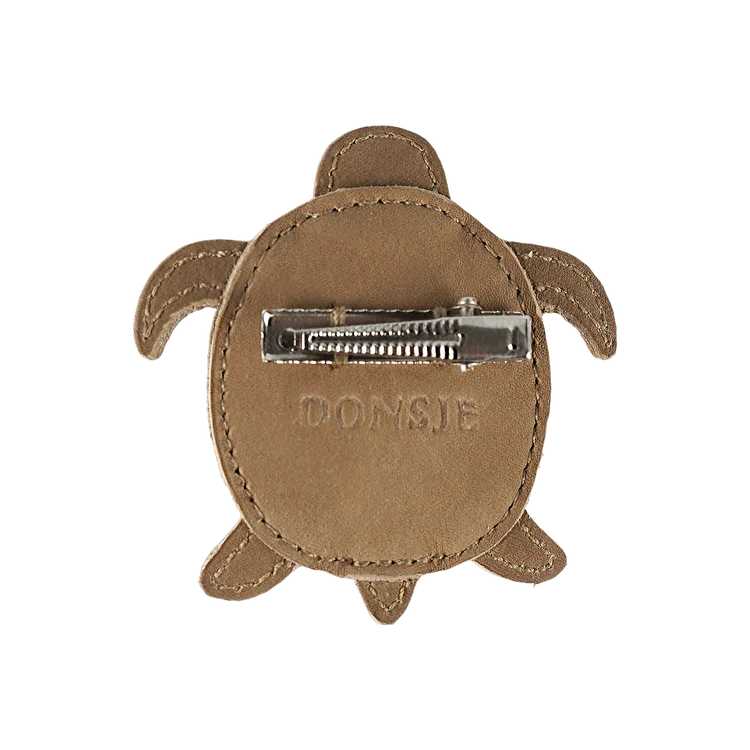 Gurt Hairclip | Turtle-Chocolate Nubuck