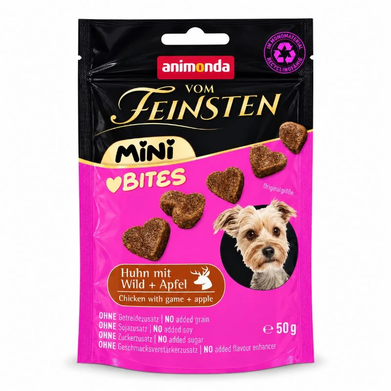 Animonda Vom Feinsten Mini Bites – Huhn mit Wild & Apfel 50g