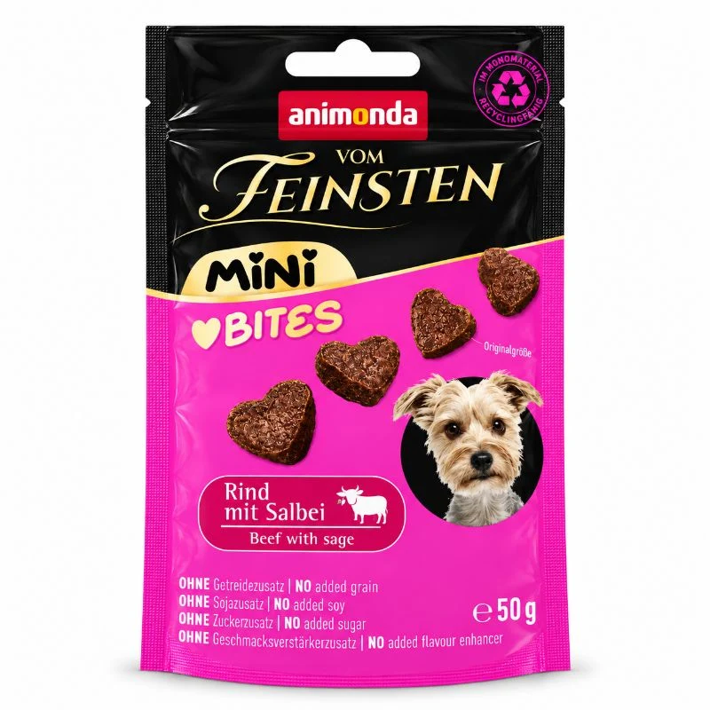 Animonda Vom Feinsten Mini Bites – Rind mit Salbei 50g