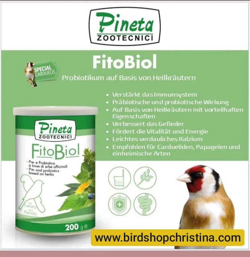 FitoBiol 200 Gramm – Zucht und Kondition – Schutz & Stärkungsmittel – Pineta Zootecnici
