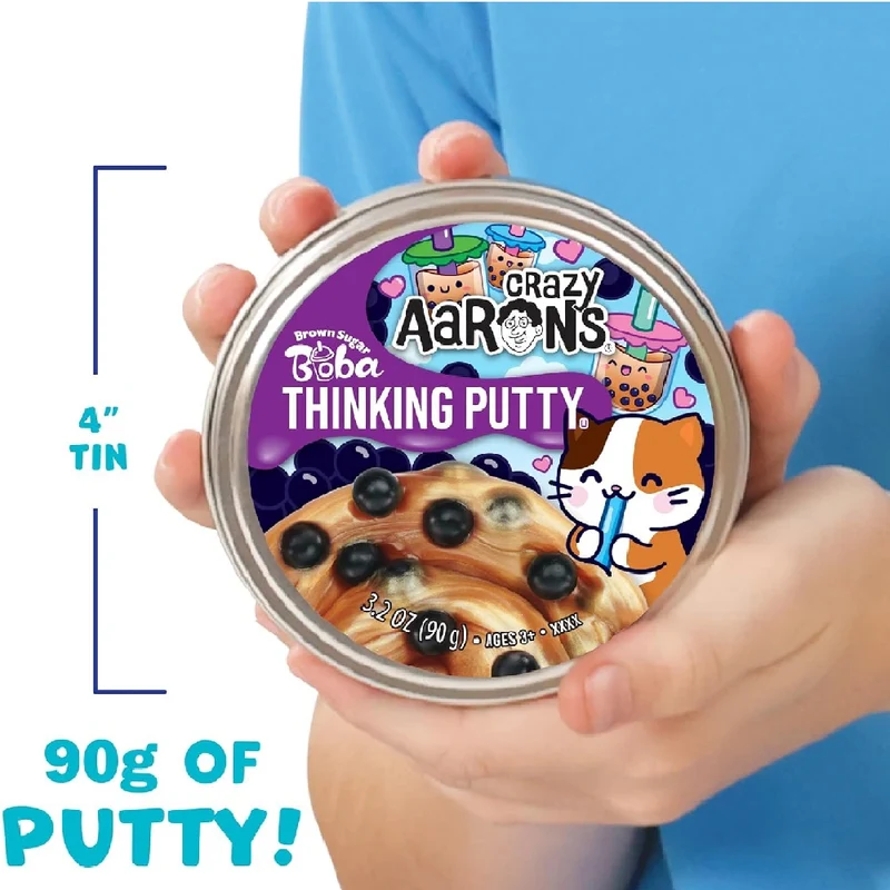 Crazy Aaron Brown Sugar Boba - Full Size 4" Thinking Putty Tin (OT020)