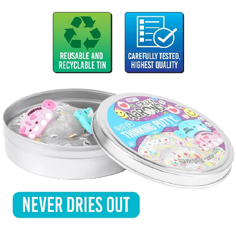 Crazy Aaron BFF - Full Size 4" Thinking Putty Tin (FB020)