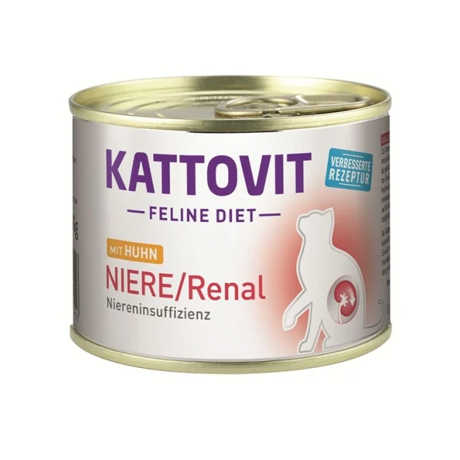 Kattovit Dose Feline Diet Niere/Renal Huhn 185g