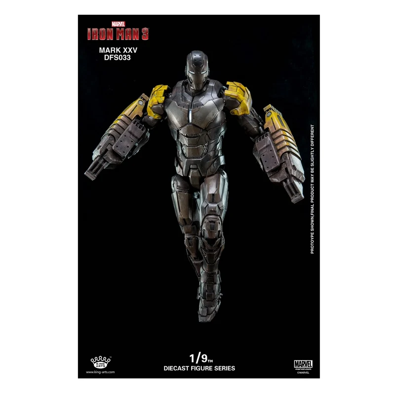 King Arts DFS033 Marvel Iron Man 3 Mark XXV 1/9 Scale Diecast Figure