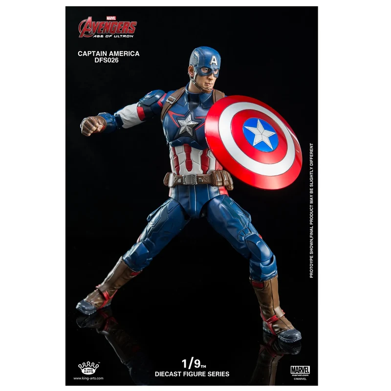 King Arts DFS026 Marvel Captain America 1/9 Scale Diecast Figure