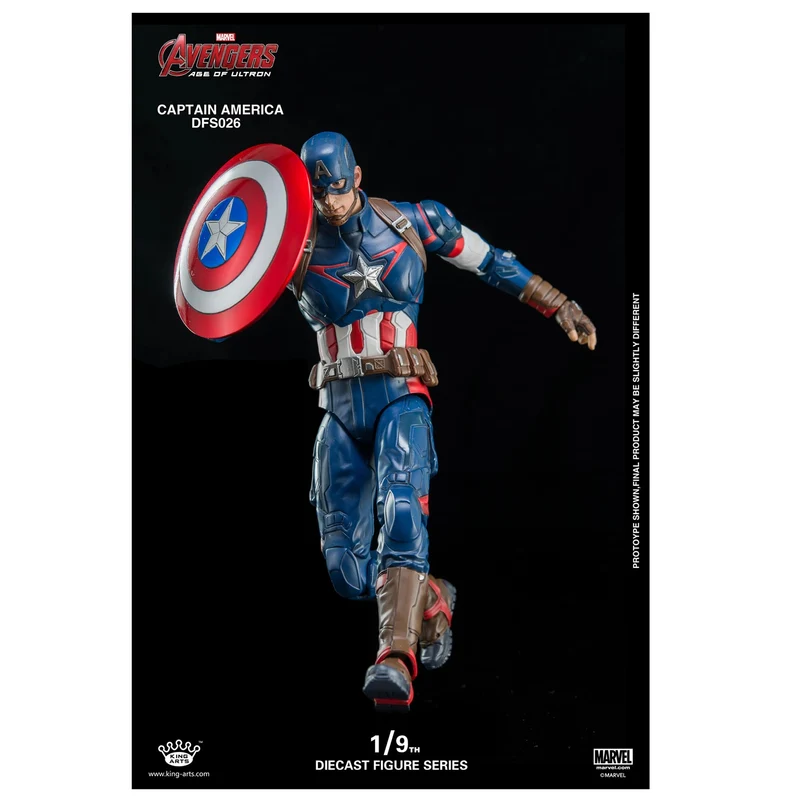 King Arts DFS026 Marvel Captain America 1/9 Scale Diecast Figure