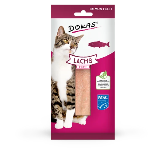 Dokas Cat Snack Filet Lachs 22g