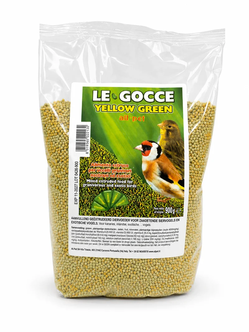 Le Gocce Gelbgrün 900 Gramm (Keimsaat-Ersatz) - AllPet