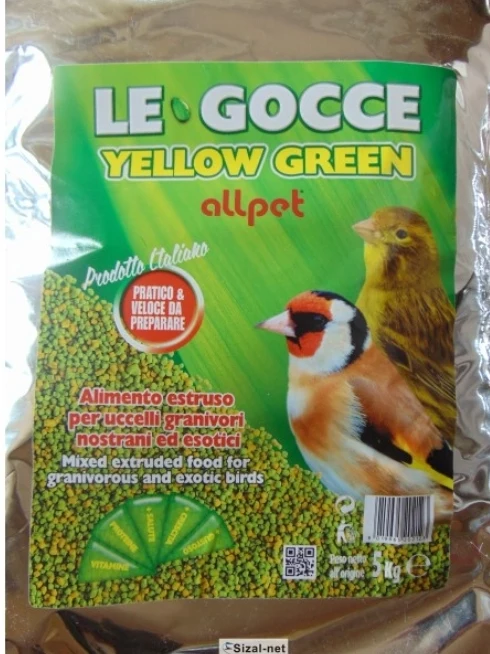 Le Gocce Gelbgrün 900 Gramm (Keimsaat-Ersatz) - AllPet