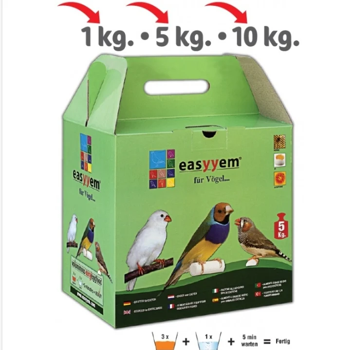 Easyyem Eierfutter für exotische Vögel, 1 kg