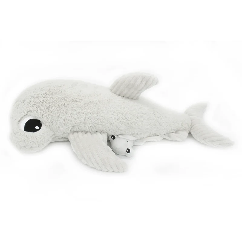 Les Déglingos - Clou The Hammerhead Shark Mom And Baby - Light Grey