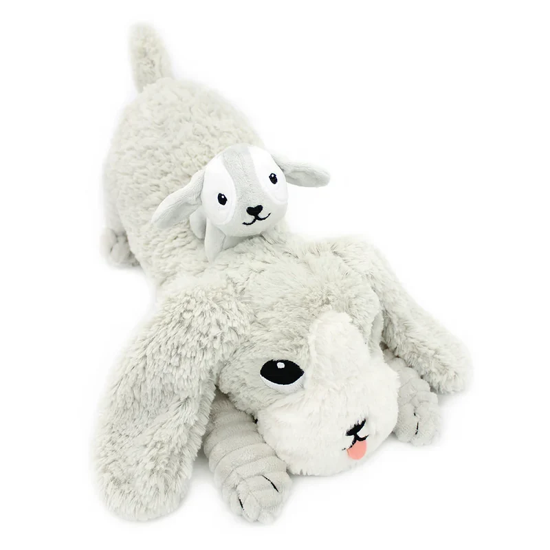 Les Déglingos - Toutou The Dog Mom And Baby - Light Grey