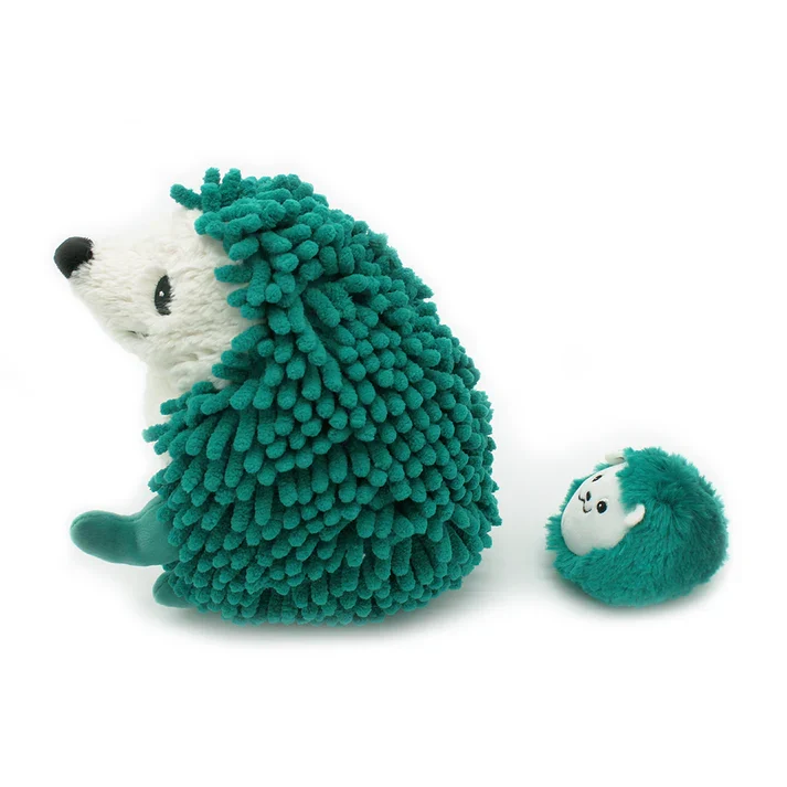 Les Déglingos - Piktou The Hedgehog Mother And Baby
