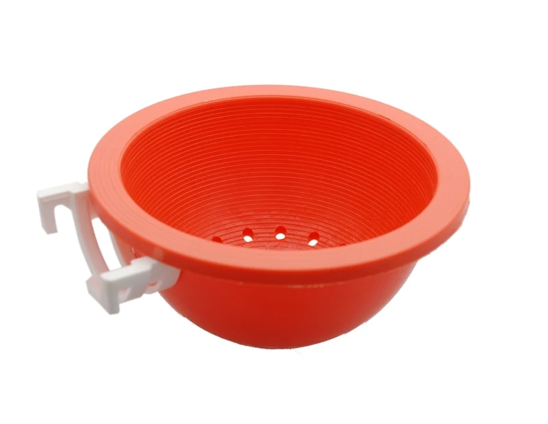 Nestschale Orange mit weißem Haken Ø 12cm