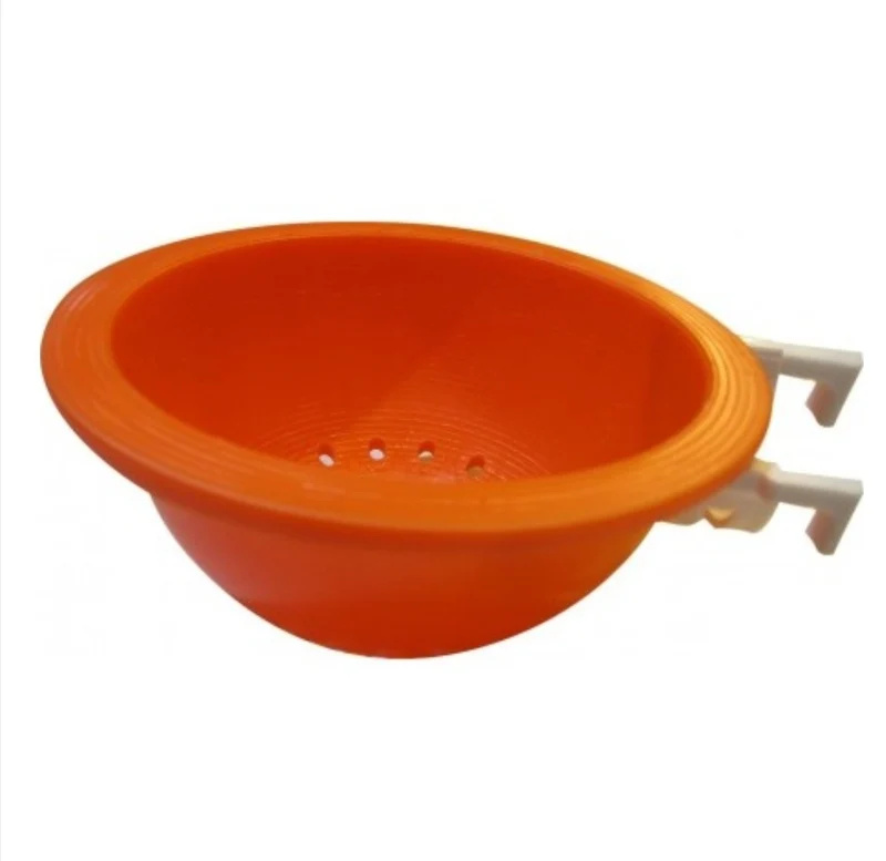 Nestschale Orange mit weißem Haken Ø 12cm