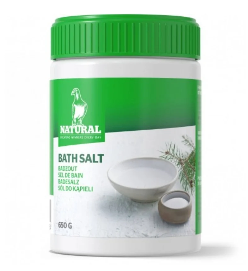 Badesalz 650 Gramm, natürliche Tauben