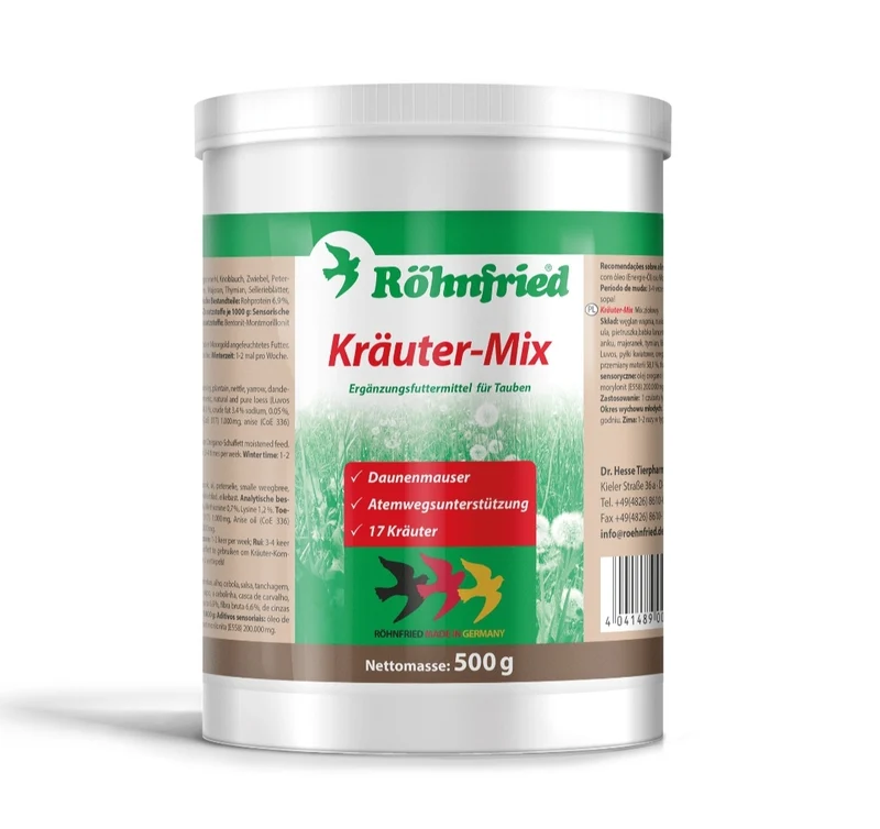 Kräuter Mix 500 Gramm (Mischung aus Kräutern und natürlichen Mineralien) - Röhnfried