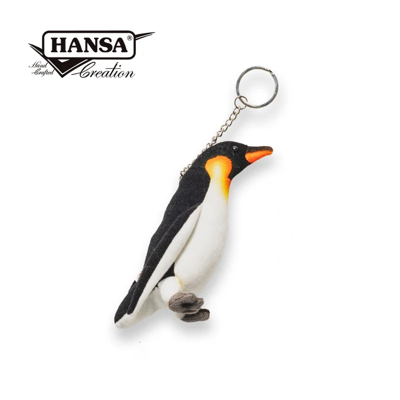 Hansa 6624 - Emperor Penguin Keychain, 14cm tall