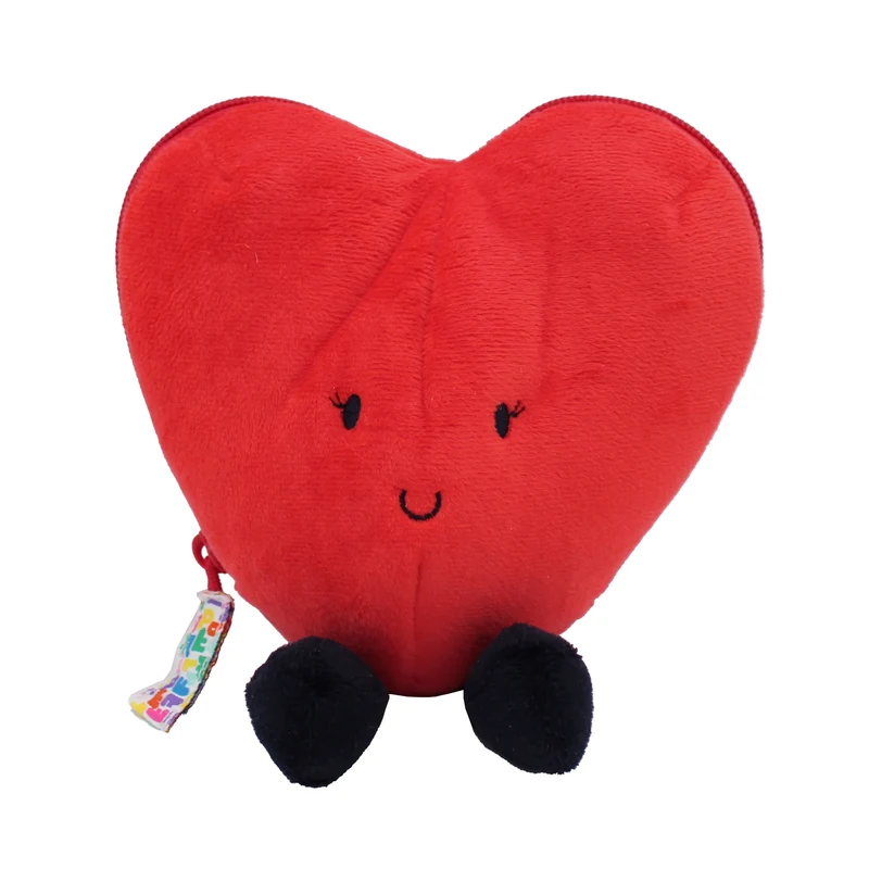 Les Déglingos - Red Heart/Flower Plush Toy