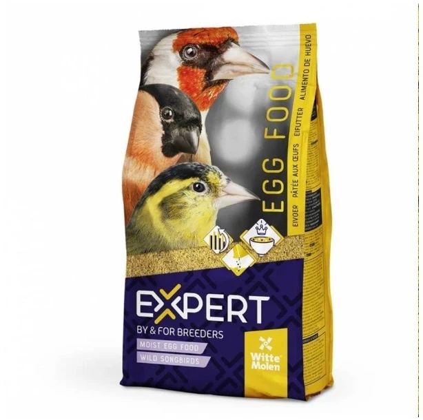 EXPERT Wildvogel-Eierfutter – 500 Gramm – 15.6 % Protein, Insekten, Gammarus – Witte Molen