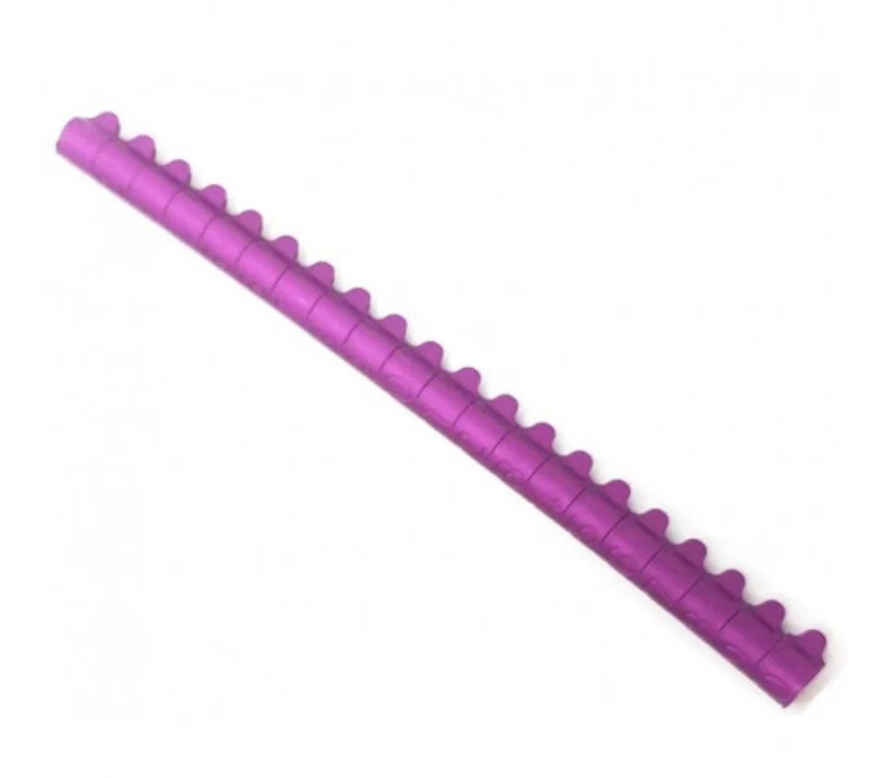 20 offene Quetschringe aus Aluminium Farbe: Lila