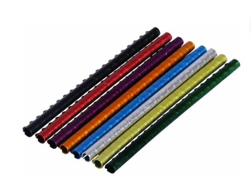 20 Offene Quetschringe aus Aluminium Farbe: Gelb